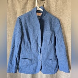 Pendleton Vintage Blue Wool Blazer Women’s Medium Made In USA